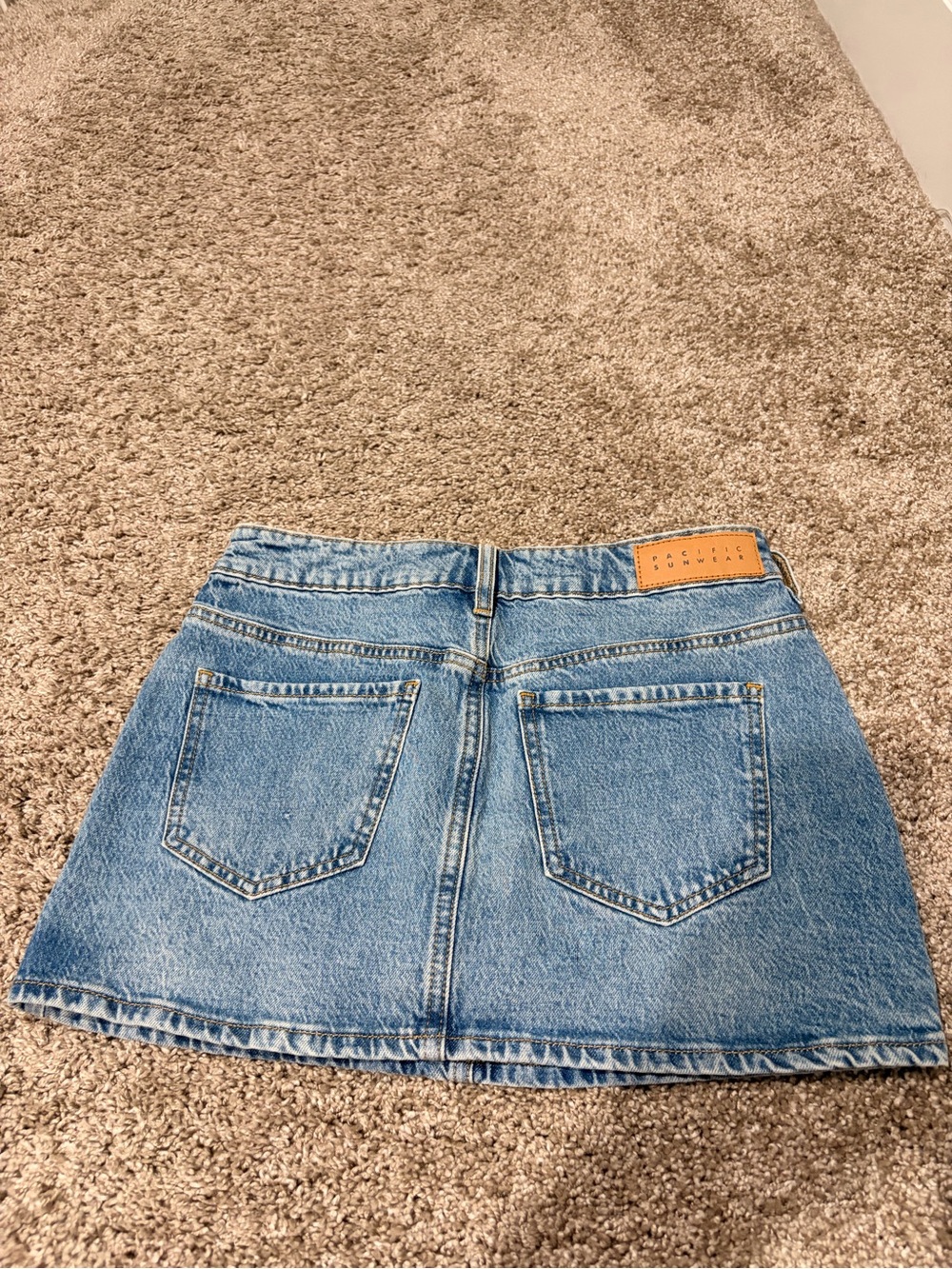 PacSun Light Blue Denim Mini Skirt